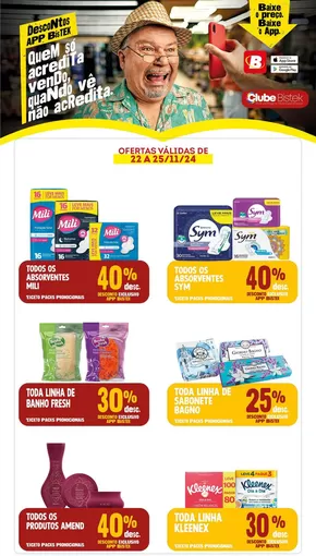 Catálogo Bistek Supermercados em Criciúma | Ofertas especiais para você | 22/11/2024 - 25/11/2024