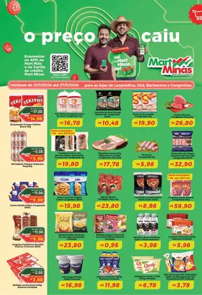 Promoções de Supermercados em Leopoldina | Nossas melhores ofertas para você de Mart Minas | 22/11/2024 - 27/11/2024