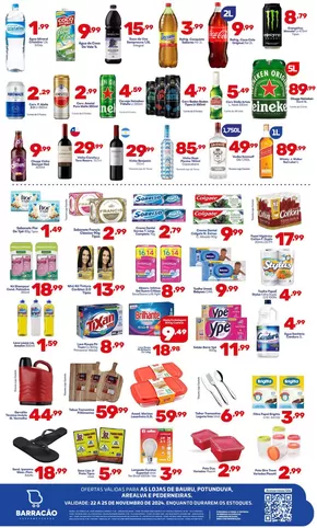 Catálogo Barracão Supermercado em Bauru | Melhores ofertas para todos os caçadores de pechinchas | 22/11/2024 - 25/11/2024