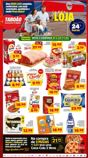 Catálogo Lopes Supermercados em São Paulo | SUPER OFERTAS TABOÃO | 22/11/2024 - 25/11/2024