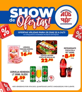 Promoções de Supermercados em São Lourenço da Serra | Show de Ofertas de Supermercados Rod e Raf | 22/11/2024 - 24/11/2024