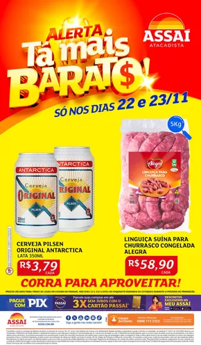 Catálogo Assaí Atacadista em Santa Terezinha de Itaipu | Melhores ofertas para todos os clientes | 22/11/2024 - 23/11/2024