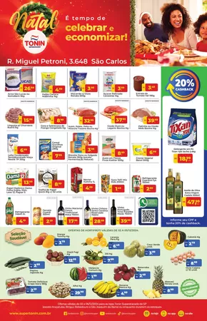 Promoções de Supermercados em São Carlos | Ê Tempo de Celebrar e Economizar! de Tonin Superatacado | 02/12/2024 - 06/12/2024