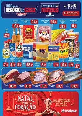 Promoções de Natal em Imperatriz | Encarte Supermercados Mateus de Supermercados Mateus | 02/12/2024 - 05/12/2024