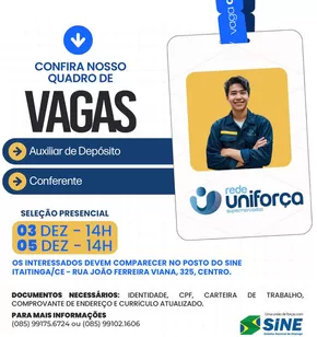 Catálogo Rede uniforça em Fortaleza | Nossas melhores ofertas para você | 03/12/2024 - 03/12/2024