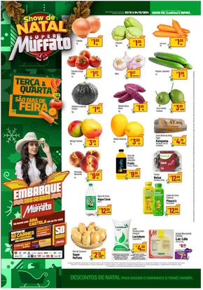 Promoções de Natal em Londrina | Pechinchas e ofertas atuais de Super Muffato | 03/12/2024 - 04/12/2024