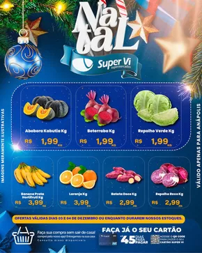 Promoções de Natal em Anápolis | Encarte Supervi Supermercados de Supervi Supermercados | 03/12/2024 - 04/12/2024