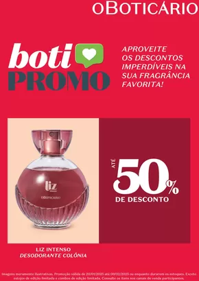 Promoções de Beleza e Saúde em Santarém | Aproveite os descontos imperdíveis na sua fragância favorita! de O Boticário | 20/01/2025 - 09/02/2025