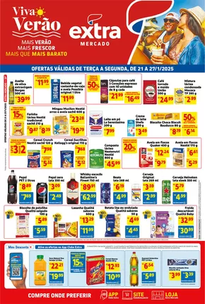 Promoções de Supermercados | Ofertas especiais atraentes para todos de Extra | 21/01/2025 - 27/01/2025