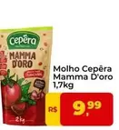 Oferta de  Cepêra - Molho Mamma D'Oro por R$9,99 em Tonin Superatacado