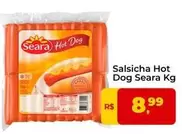 Oferta de Seara - Salsicha Hot Dog por R$8,99 em Tonin Superatacado