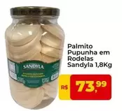 Oferta de Sandyla - Palmito Pupunha Em Rodelas por R$73,99 em Tonin Superatacado