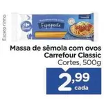 Oferta de Carrefour - Massa De Sêmola Com Ovos Classic por R$2,99 em Carrefour