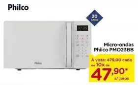 Oferta de Philco - Micro-ondas Pmo23bb por R$47,9 em Carrefour