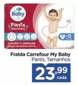 Oferta de Carrefour - Fralda My Baby por R$23,99 em Carrefour