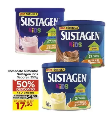 Oferta de Sustagen - Composto Alimentar  Kids por R$34,59 em Carrefour