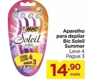 Oferta de Bic - Aparelho Para Depilar Soleil Summer por R$14,9 em Carrefour