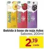 Oferta de Ades - Bebida À Base De Soja por R$2,19 em Carrefour