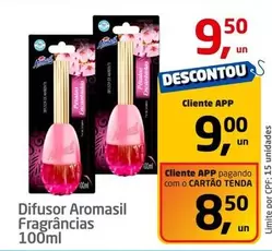 Oferta de Difusor Aromasil Fragrâncias por R$9,5 em Tenda Atacado