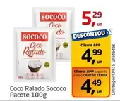 Oferta de Sococo - Coco Ralado por R$5,29 em Tenda Atacado