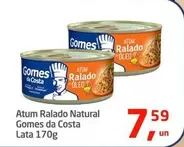 Oferta de Natural - Atum Ralado Gomes Da Costa por R$7,59 em Tenda Atacado