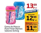 Oferta de Mentos - Goma De Mascar Pure Fresh por R$13,69 em Tenda Atacado