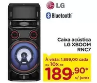 Oferta de LG - Caixa Acústica Xboom RNC7 por R$189,9 em Carrefour