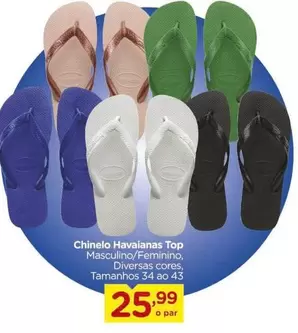 Oferta de Havaianas - Chinelo Top por R$25,99 em Carrefour