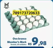 Oferta de Member's Mark - Ovo Branco por R$9,98 em Sam's Club