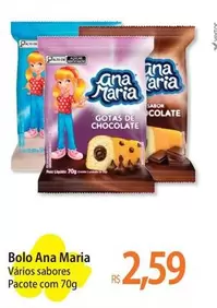 Oferta de Ana Maria - Bolo por R$2,59 em Atacadão