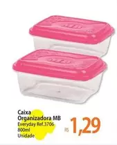 Oferta de MB - Caixa Organizadora por R$1,29 em Atacadão