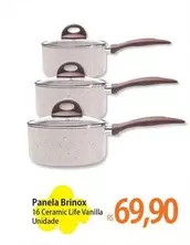 Oferta de Brinox - Panela  16 Ceramic Life Vanilla por R$69,9 em Atacadão