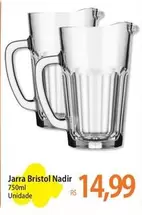 Oferta de Bristol - Jarra  Nadir por R$14,99 em Atacadão