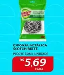 Oferta de Scotch Brite - Esponja Metalica por R$5,69 em Assaí Atacadista