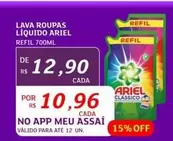 Oferta de Ariel - Lava Roupas Líquido por R$12,9 em Assaí Atacadista