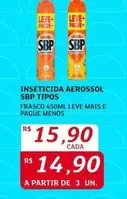 Oferta de SBP - Inseticida Aerossol por R$15,9 em Assaí Atacadista