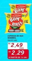 Oferta de Bom - Esponja De Aço por R$2,49 em Assaí Atacadista