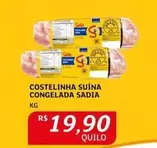 Oferta de Sadia - Costelinha Suína Congelada por R$19,9 em Assaí Atacadista