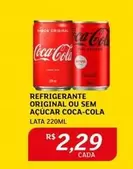 Oferta de Coca-Cola - Refrigerante Original Ou Sem Açúcar por R$2,29 em Assaí Atacadista