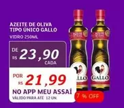 Oferta de Gallo - Azeite De Oliva Tipo Unico por R$23,9 em Assaí Atacadista