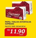 Oferta de Supremo - Papel-Toalha Interfolha por R$11,9 em Assaí Atacadista