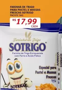 Oferta de Pastel - Farinha De Trigo Para Pastel E Massas Frescas Sotrigo por R$17,99 em Assaí Atacadista