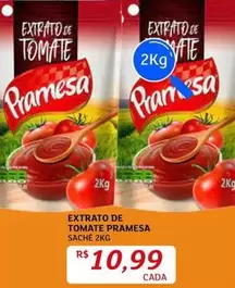 Oferta de Pramesa - Extrato De Tomate por R$10,99 em Assaí Atacadista