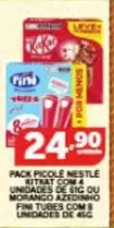 Oferta de Fini - Pack Picole Nestle Kitkat por R$24,9 em Roldão