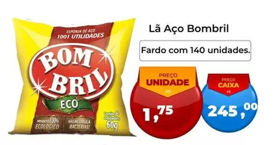 Oferta de Bombril - La Aço por R$1,75 em Tonin Superatacado