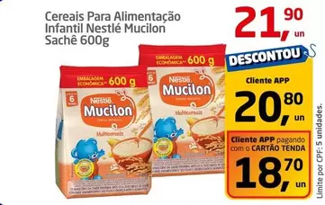 Oferta de Nestlé - Cereais Para Alimentação Infantil por R$21,9 em Tenda Atacado