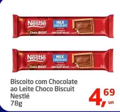 Oferta de Nestlé - Biscoito Com Chocolate Ao Leite Choco Biscuit por R$4,69 em Tenda Atacado