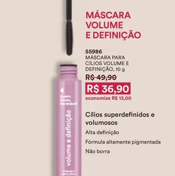 Oferta de Máscara Volume E Definição por R$36,9 em O Boticário