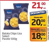 Oferta de Select - Batata Chips Lisa por R$21 em Tenda Atacado