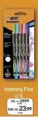 Oferta de Bic - Intensity Fina C/5 por R$23,99 em Drogal